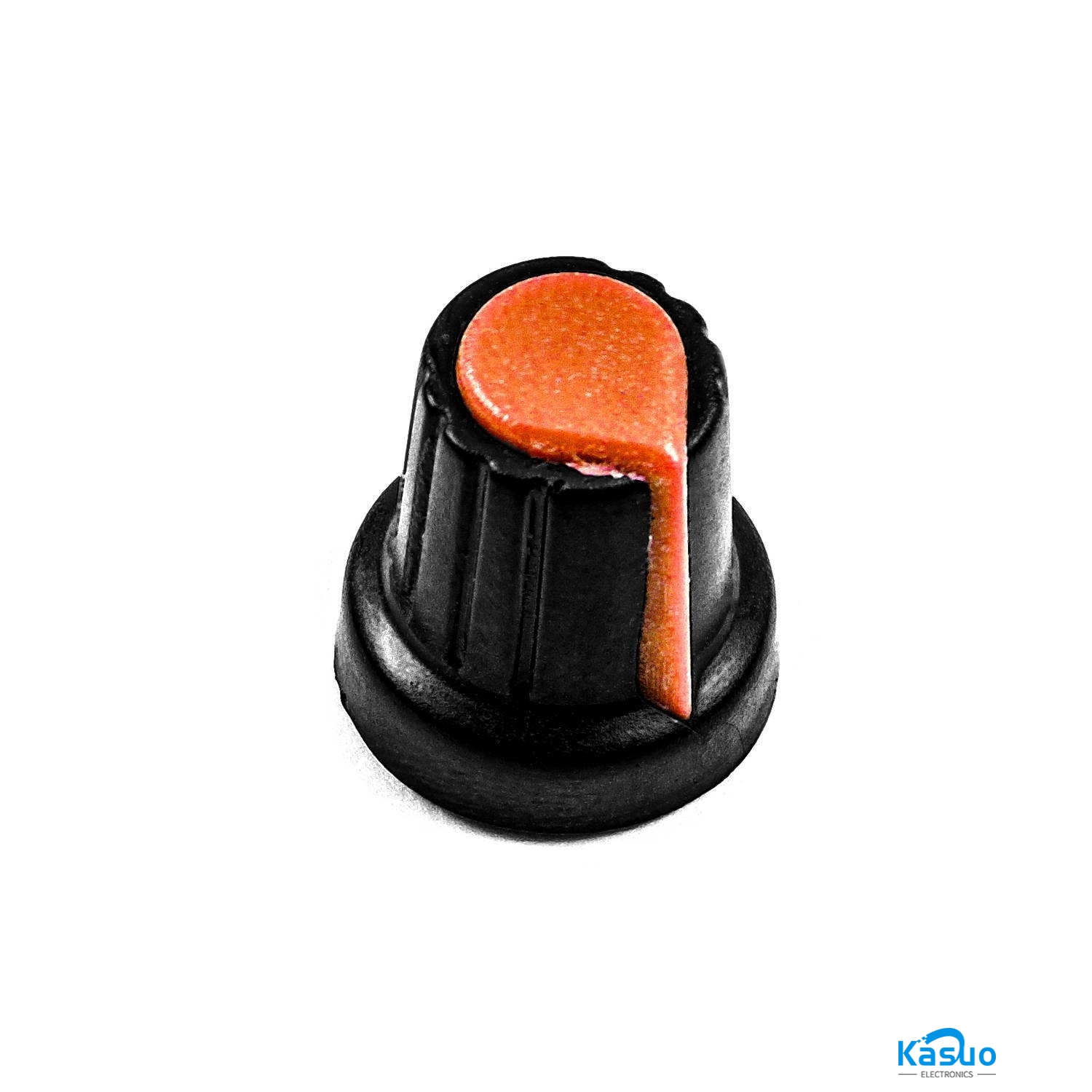 Plastic Potentiometer Knob Cap - 15mmx17mm (Orange)
